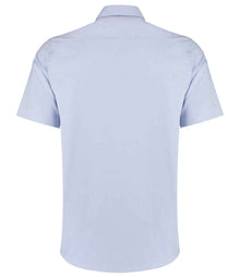 Kustom Kit Premium Short Sleeve Tailored Oxford Shirt K187 - K187 Light Blue Back