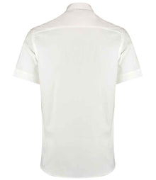 Kustom Kit Premium Short Sleeve Tailored Oxford Shirt K187 - K187 White Back