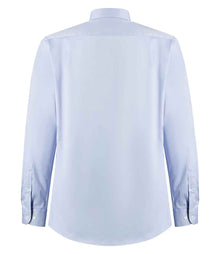 Kustom Kit Premium Long Sleeve Contrast Tailored Oxford Shirt K190 - K190 Light Blue/Navy Back