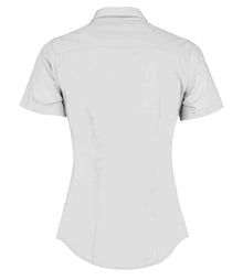 Kustom Kit Ladies Short Sleeve Tailored Poplin Shirt K241 - K241 White Back