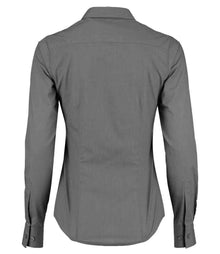 Kustom Kit Ladies Long Sleeve Tailored Poplin Shirt K242 - K242 Graphite Grey Back