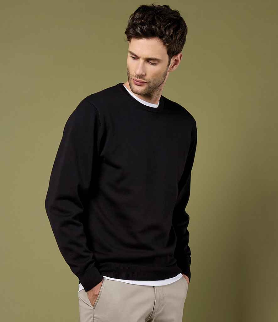 Kustom Kit Arundel Crew Neck Sweater K253 - K253 Black Model