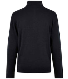 Kustom Kit Regular Fit Arundel 1/4 Zip Sweater K254 - K254 Navy Back