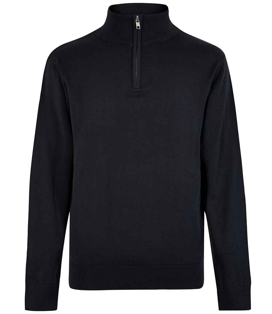 Kustom Kit Regular Fit Arundel 1/4 Zip Sweater K254 - Navy