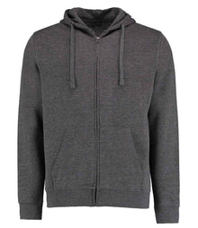 Kustom Kit Klassic Zip Hooded Sweatshirt K303 - Dark Grey Marl