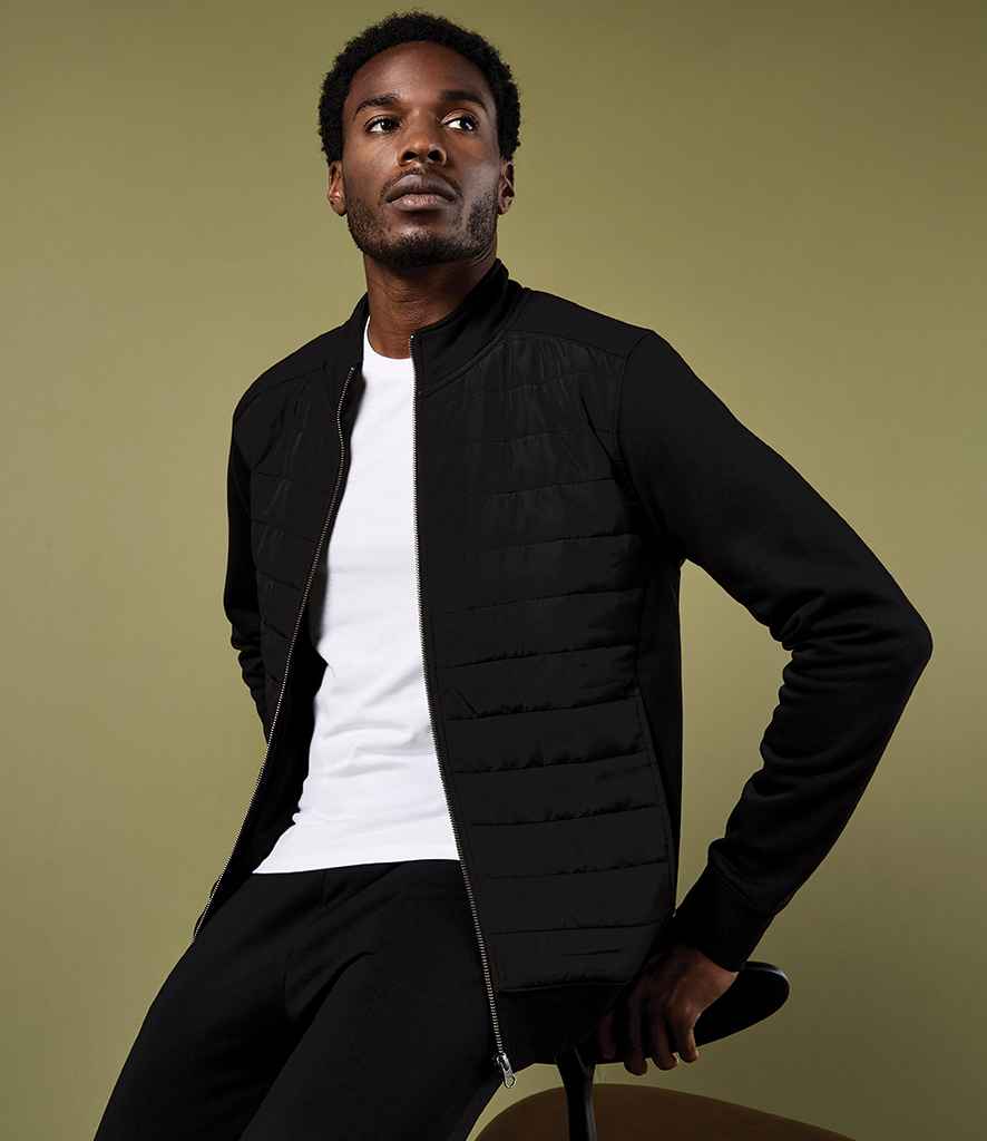 Kustom Kit Regular Fit Quilted Full Zip Sweat Jacket K331 - K331 Black Model