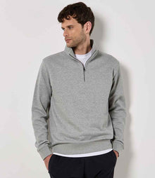 Kustom Kit 1/4 Zip Sweatshirt K335 - K335 Heather Grey Model