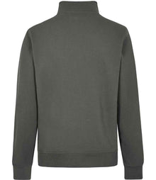 Kustom Kit Regular Fit 1/4 Zip Piqué Sweatshirt K339 - K339 Dark Grey Back