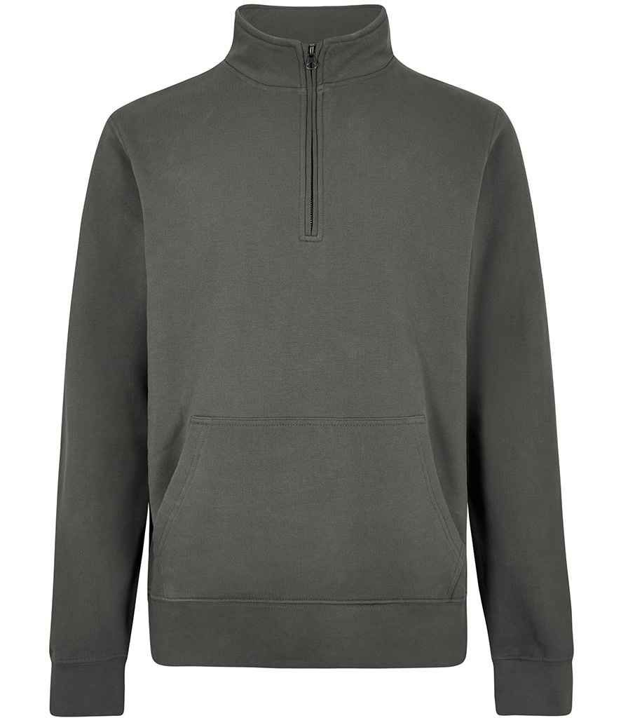 Kustom Kit Regular Fit 1/4 Zip Piqué Sweatshirt K339 - Dark Grey