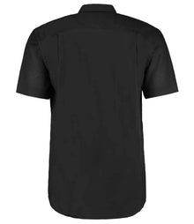 Kustom Kit Short Sleeve Classic Fit Workwear Oxford Shirt K350 - K350 Black Back