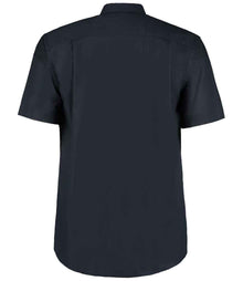 Kustom Kit Short Sleeve Classic Fit Workwear Oxford Shirt K350 - K350 French Navy Back