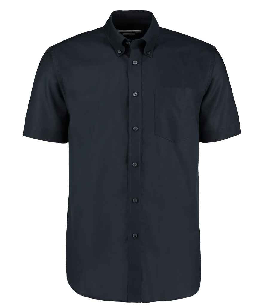 Kustom Kit Short Sleeve Classic Fit Workwear Oxford Shirt K350 - French Navy