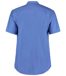 Kustom Kit Short Sleeve Classic Fit Workwear Oxford Shirt K350 - K350 Italian Blue Back