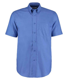 Kustom Kit Short Sleeve Classic Fit Workwear Oxford Shirt K350 - Italian Blue