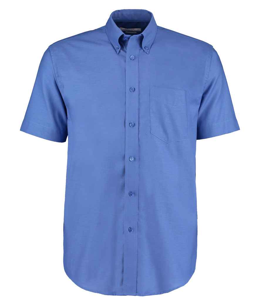 Kustom Kit Short Sleeve Classic Fit Workwear Oxford Shirt K350 - Italian Blue