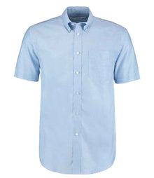 Kustom Kit Short Sleeve Classic Fit Workwear Oxford Shirt K350 - Light Blue