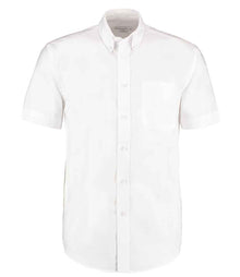 Kustom Kit Short Sleeve Classic Fit Workwear Oxford Shirt K350 - White