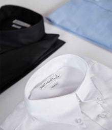 Kustom Kit Long Sleeve Classic Fit Workwear Oxford Shirt K351 - K351 White Detail