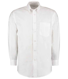 Kustom Kit Long Sleeve Classic Fit Workwear Oxford Shirt K351 - White