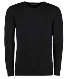 Kustom Kit Arundel Cotton Acrylic V Neck Sweater K352 - Black