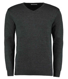 Kustom Kit Arundel Cotton Acrylic V Neck Sweater K352 - Graphite Grey