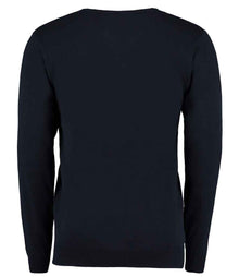 Kustom Kit Arundel Cotton Acrylic V Neck Sweater K352 - K352 Navy Back
