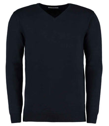 Kustom Kit Arundel Cotton Acrylic V Neck Sweater K352 - Navy