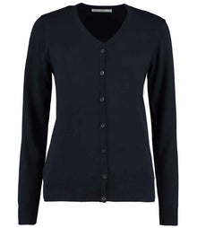 Kustom Kit Ladies Arundel Cotton Acrylic V Neck Cardigan K354 - Navy