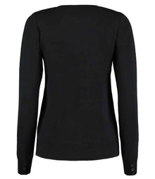 Kustom Kit Ladies Arundel Round Neck Cardigan K355 - K355 Black Back