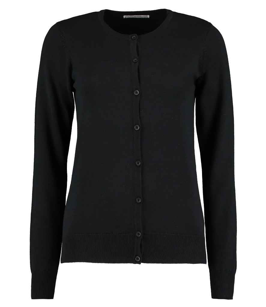 Kustom Kit Ladies Arundel Round Neck Cardigan K355 - Black
