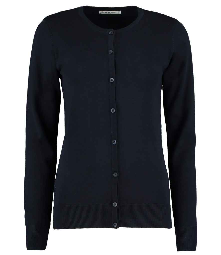 Kustom Kit Ladies Arundel Round Neck Cardigan K355 - Navy