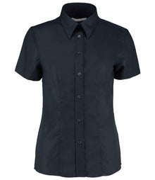 Kustom Kit Ladies Short Sleeve Tailored Workwear Oxford Shirt K360 - French Navy
