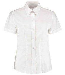 Kustom Kit Ladies Short Sleeve Tailored Workwear Oxford Shirt K360 - White