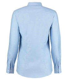 Kustom Kit Ladies Long Sleeve Tailored Workwear Oxford Shirt K361 - K361 Light Blue Back
