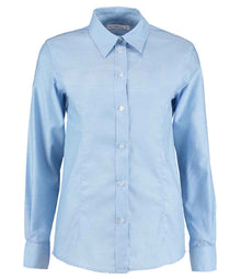 Kustom Kit Ladies Long Sleeve Tailored Workwear Oxford Shirt K361 - Light Blue