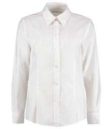 Kustom Kit Ladies Long Sleeve Tailored Workwear Oxford Shirt K361 - White