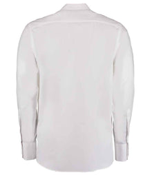 Kustom Kit Long Sleeve Tailored City Business Shirt K386 - K386 White Back