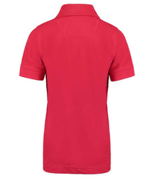 Kustom Kit Kids Klassic Poly/Cotton Piqué Polo Shirt K406 - K406 Red Back