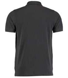 Kustom Kit Klassic Heavy Slim Fit Piqué Polo Shirt K408 - K408 Graphite Grey Back