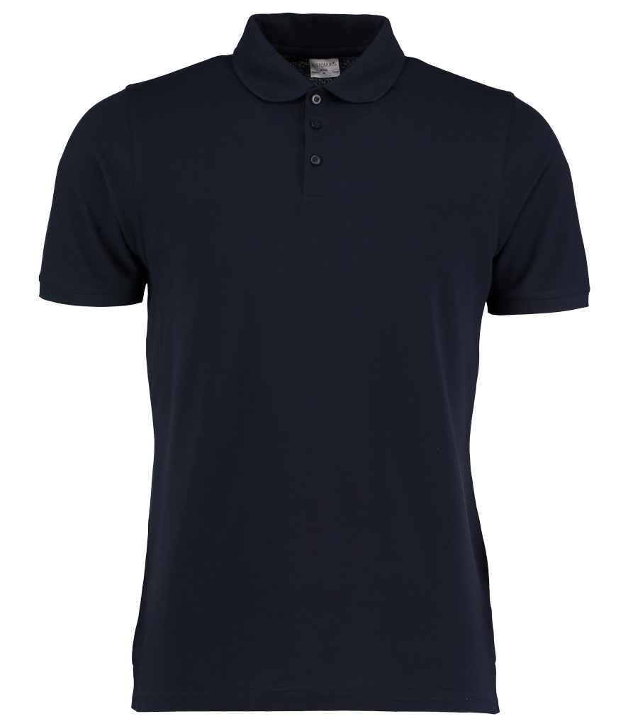 Kustom Kit Klassic Heavy Slim Fit Piqué Polo Shirt K408 - Navy