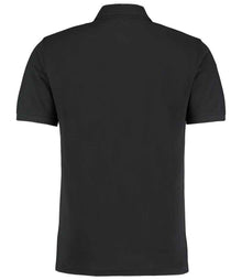 Kustom Kit Klassic Slim Fit Poly/Cotton Piqué Polo Shirt K413 - K413 Black Back