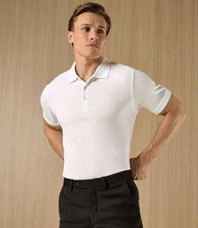 Kustom Kit Klassic Slim Fit Poly/Cotton Piqué Polo Shirt K413 - K413 White Model