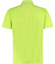 Kustom Kit Regular Fit Workforce Piqué Polo Shirt K422 - K422 Lime Green Back