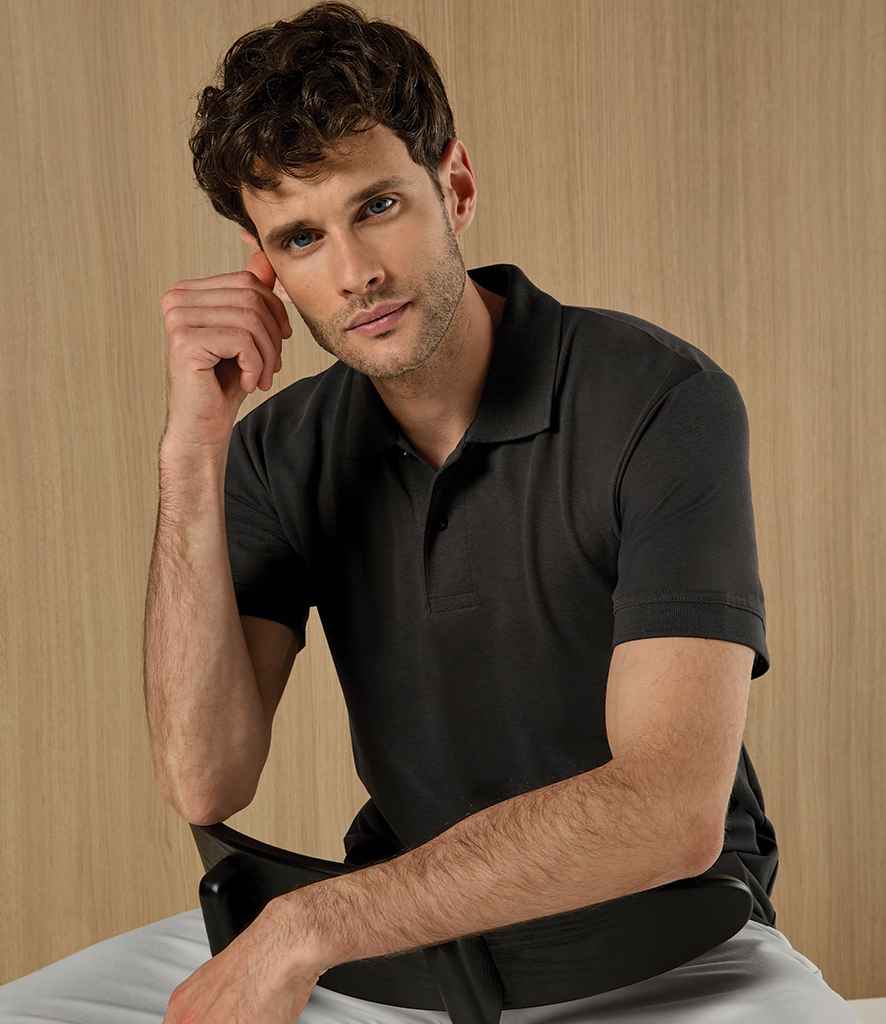 Kustom Kit Regular Fit Recycled Superwash® 60° Polo Shirt K423 - K423 Charcoal Model