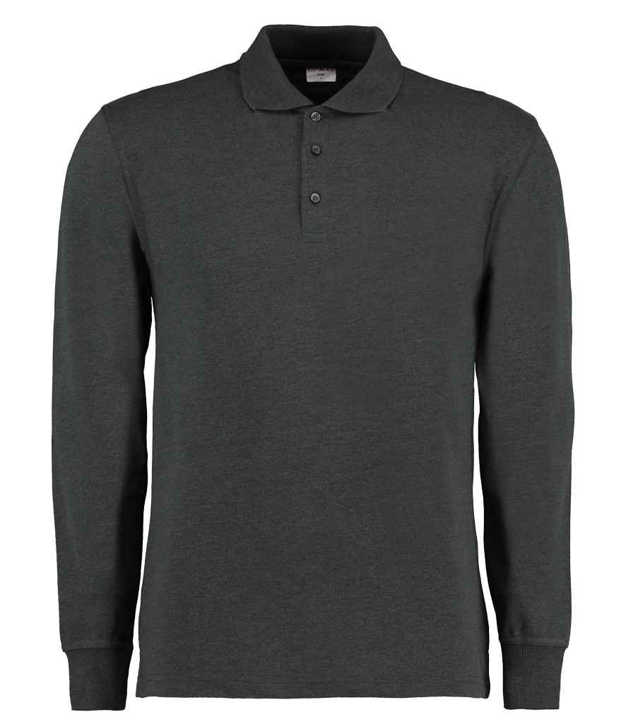 Kustom Kit Long Sleeve Poly/Cotton Piqué Polo Shirt K430 - Graphite Grey