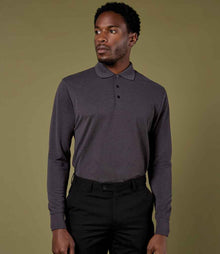 Kustom Kit Long Sleeve Poly/Cotton Piqué Polo Shirt K430 - K430 Graphite Grey Model
