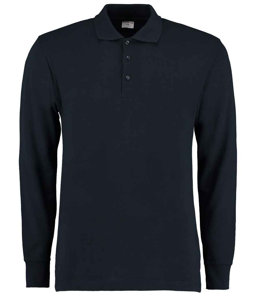 Kustom Kit Long Sleeve Poly/Cotton Piqué Polo Shirt K430 - Navy