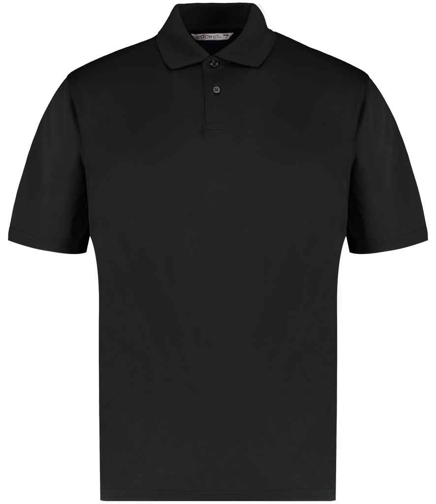 Kustom Kit Regular Fit Cooltex® Plus Superwash® 60°C Piqué Polo Shirt K444 - Black