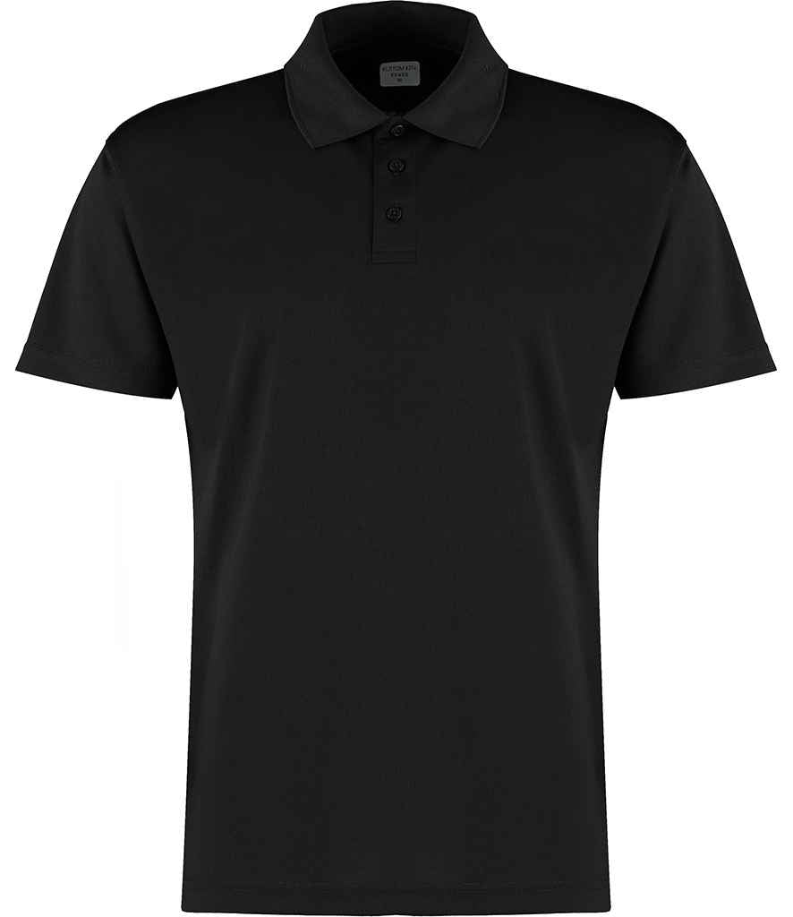 Kustom Kit Cooltex® Plus Micro Mesh Polo Shirt K455 - Black