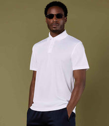 Kustom Kit Cooltex® Plus Micro Mesh Polo Shirt K455 - K455 White Model
